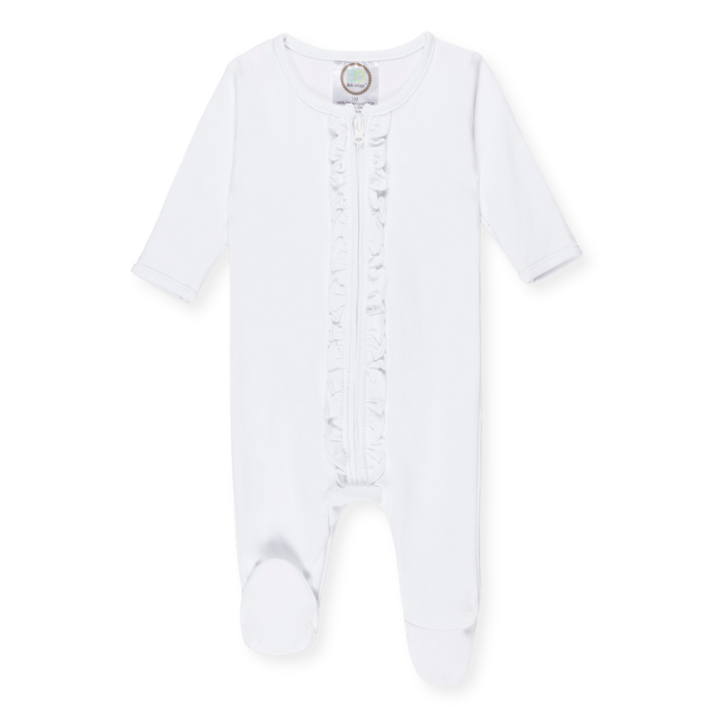 Infant Ruffle Zipper Sleeper