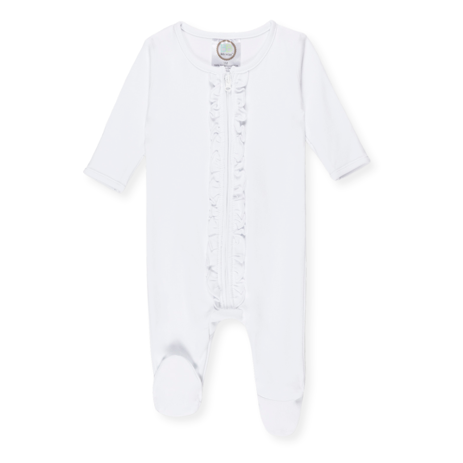Infant Ruffle Zipper Sleeper