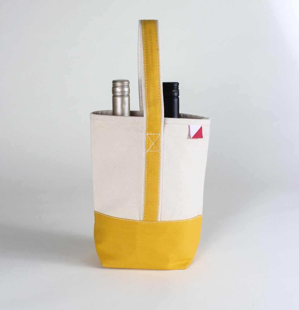 2- Bottle Canvas Wine Gift Host Bag