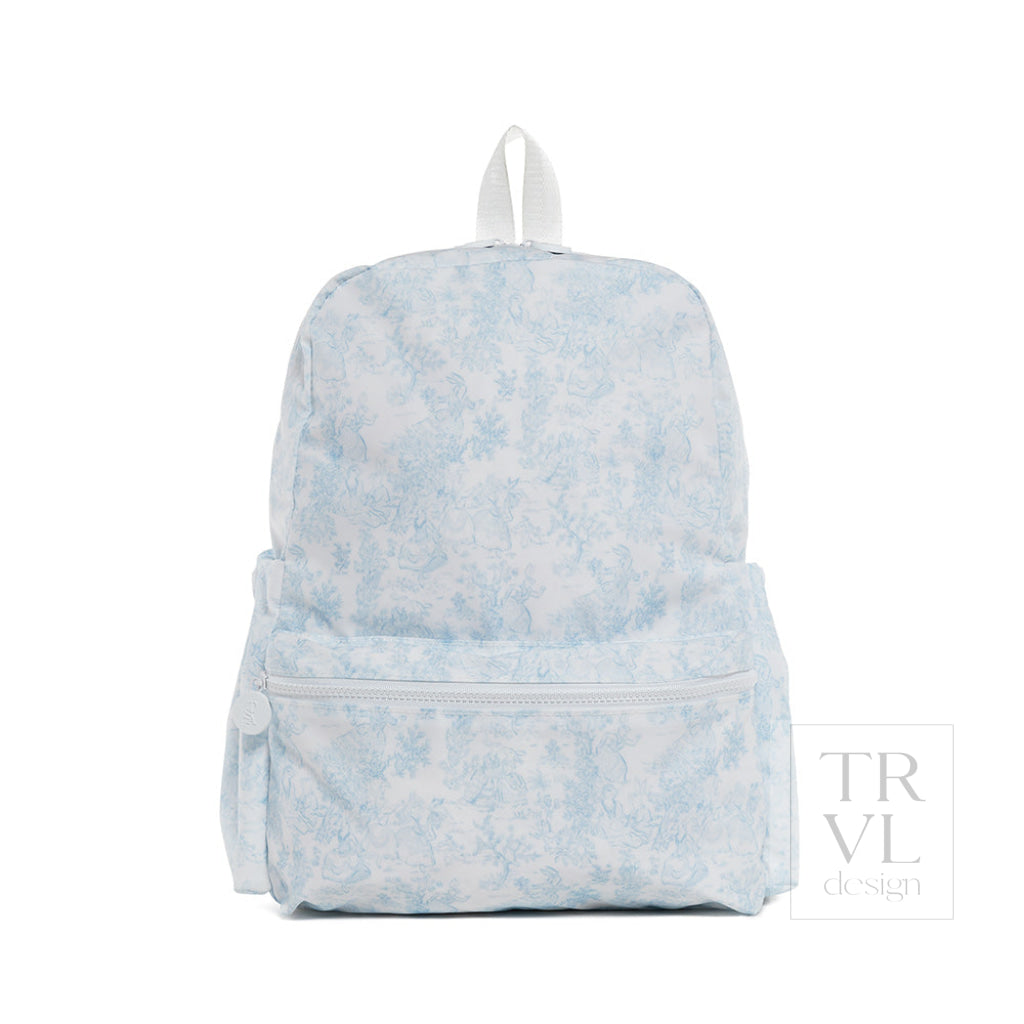 TRVL Backpack - Bunny Toile Blue