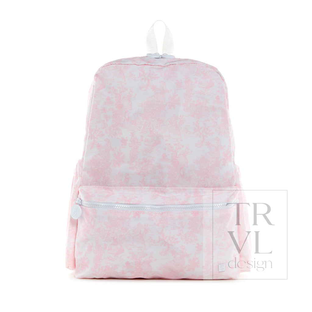 TRVL Backpack - Bunny Toile Pink