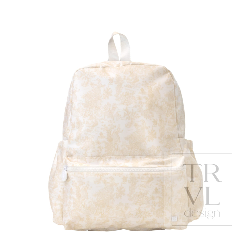 TRVL Backpack - Bunny Toile Sand