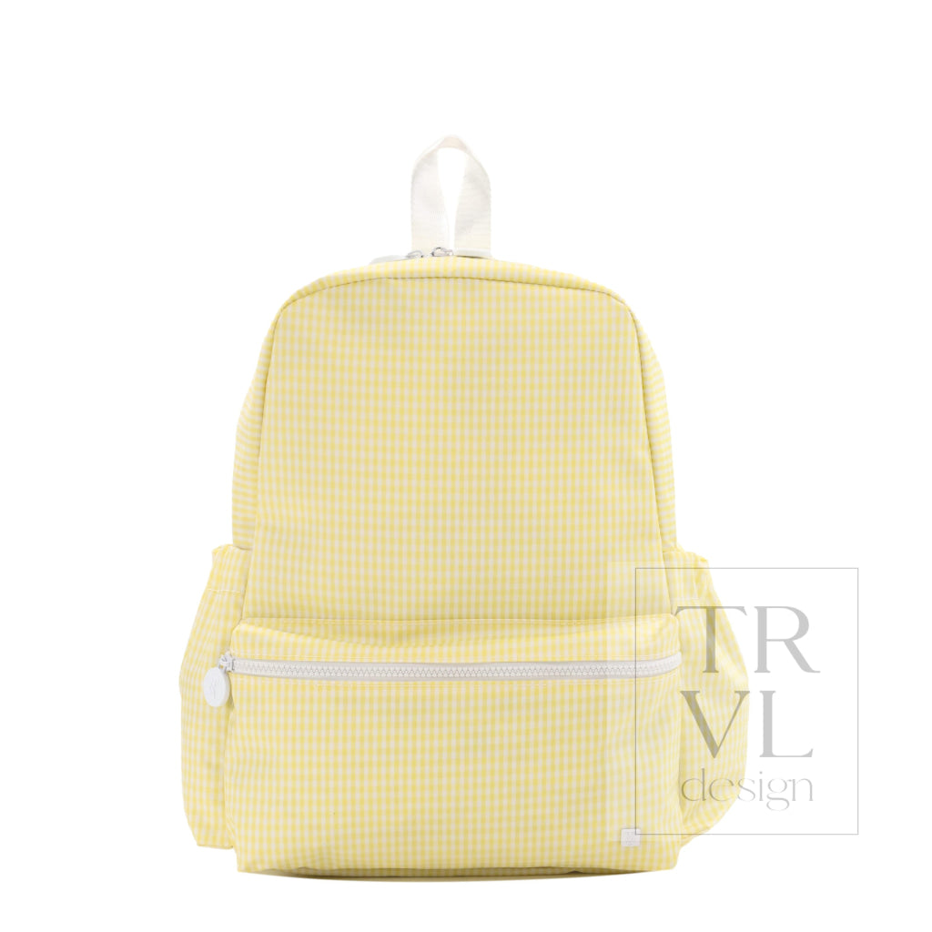TRVL Backpack - Gingham Buttercup