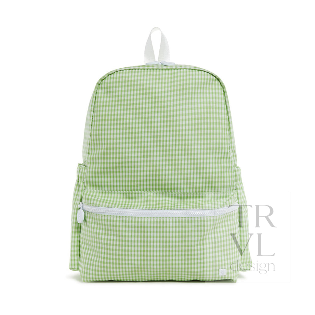 TRVL Backpack - Gingham Leaf2