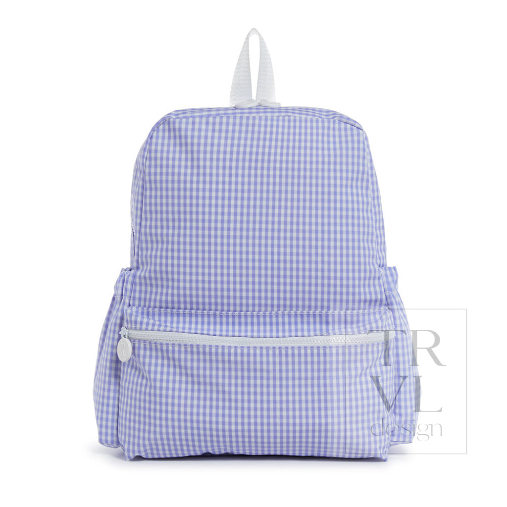 TRVL Backpack - Gingham Lilac