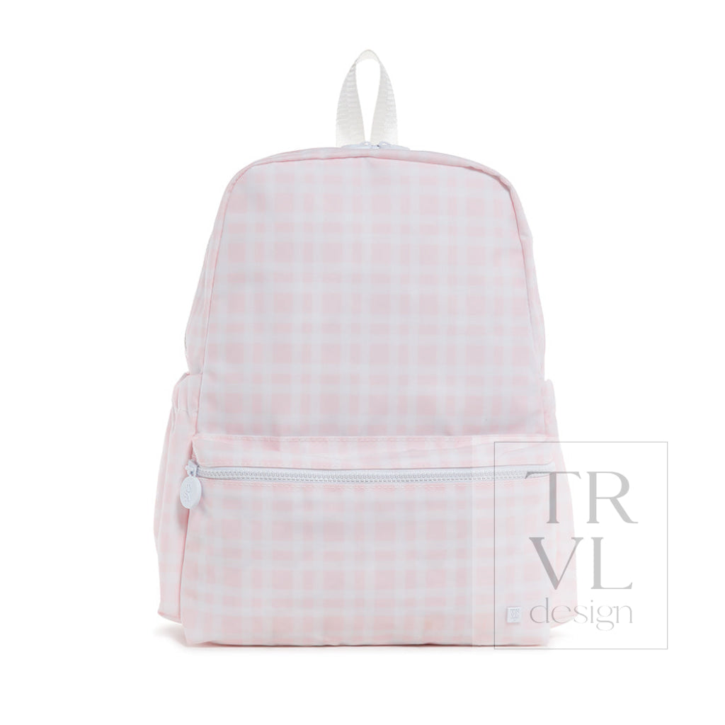 TRVL Backpack - Pimlico Plaid Pink