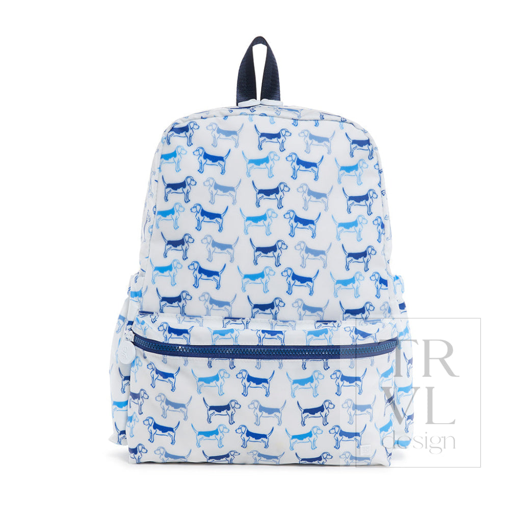TRVL Backpack - Puppy Love Blue