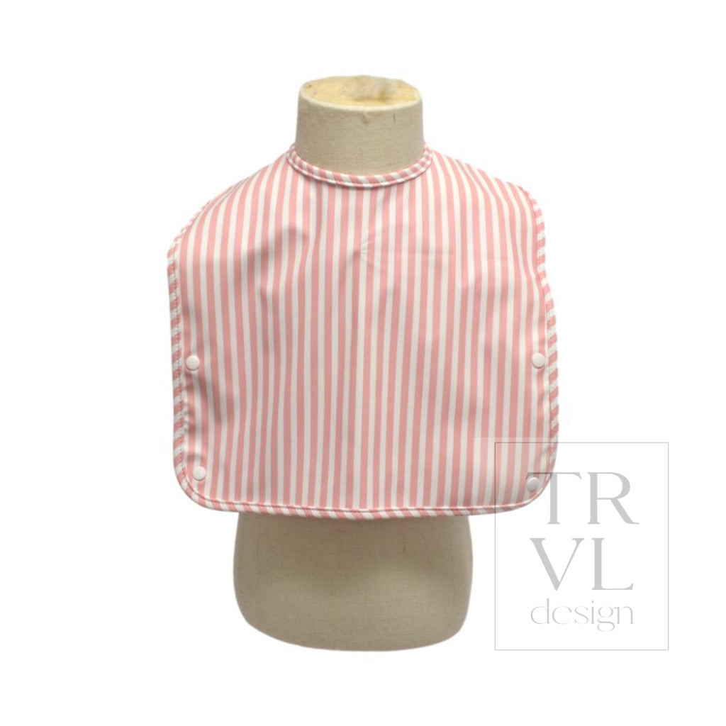 TRVL Best Bib - Pimlico Stripe Dusty Rose