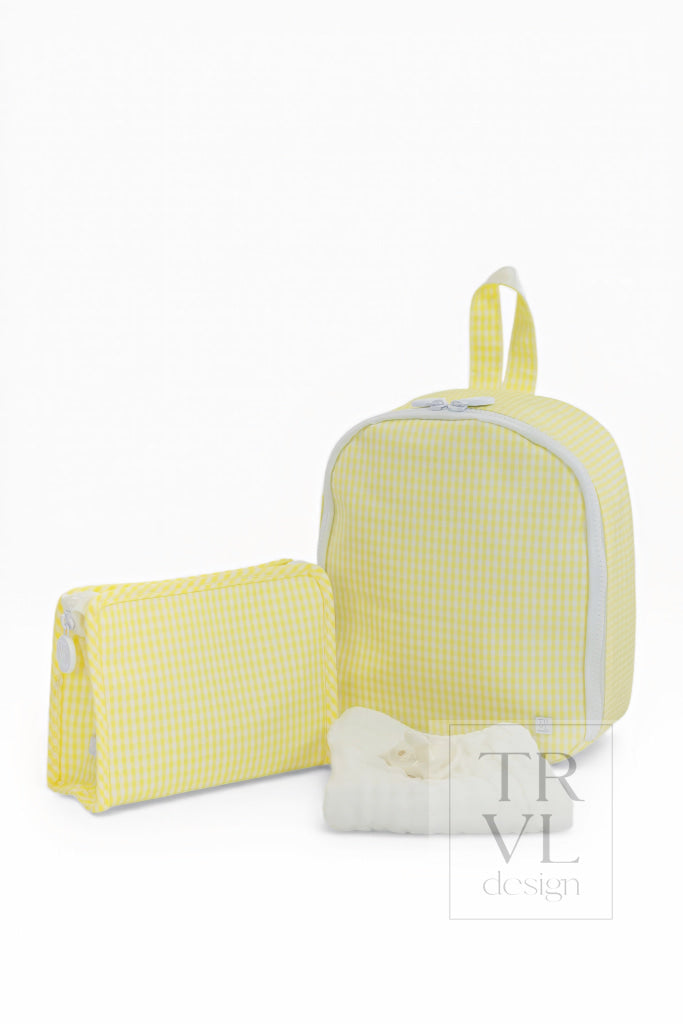 TRVL Bring It Lunch Bag - Gingham Buttercup