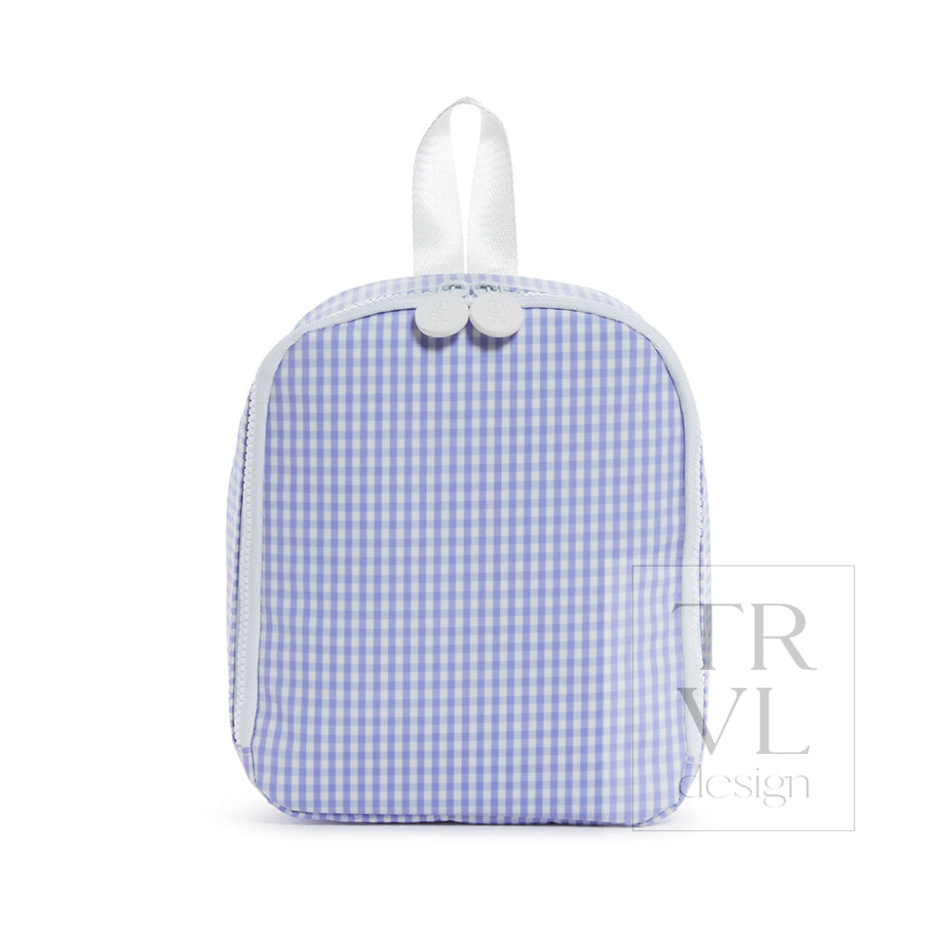TRVL Bring It Lunch Bag - Gingham Lilac