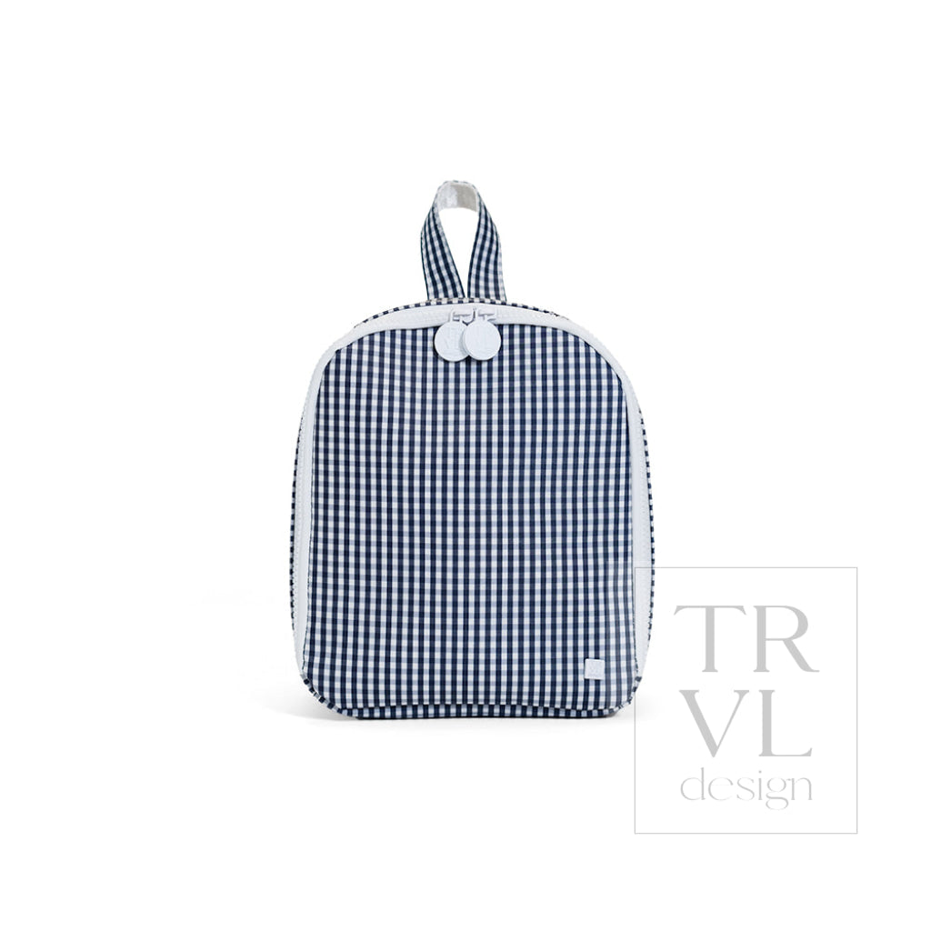 TRVL Bring It Lunch Bag - Gingham Navy