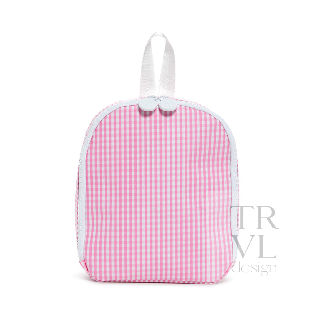 TRVL Bring It Lunch Bag - Gingham Pink