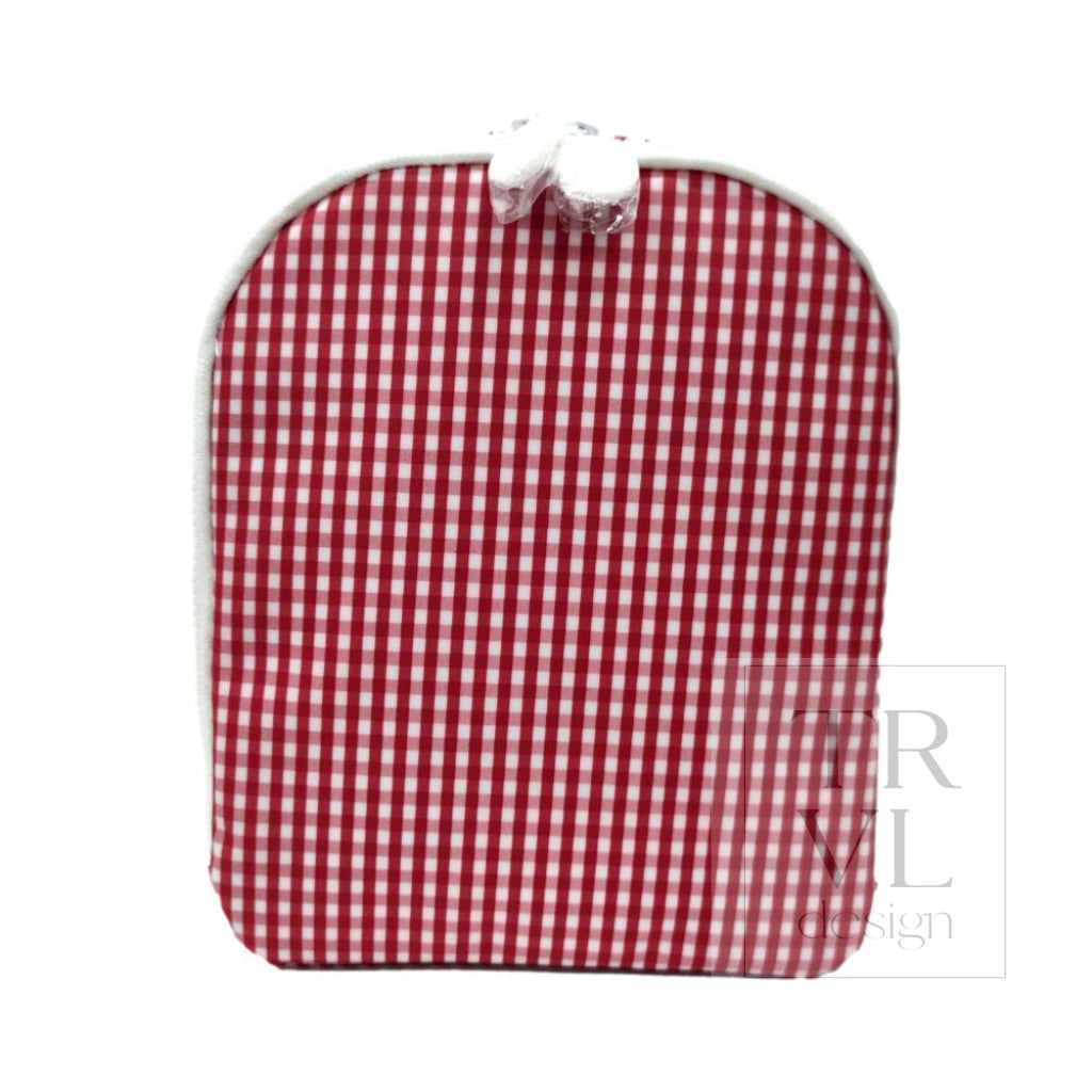 TRVL Bring It Lunch Bag - Gingham Red