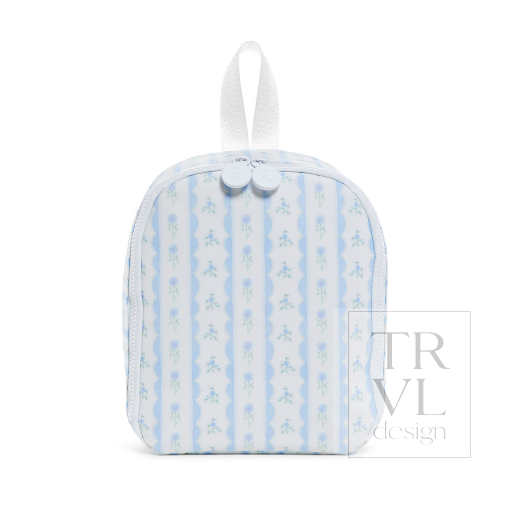 TRVL Bring It Lunch Bag - Ribbon Floral Blue