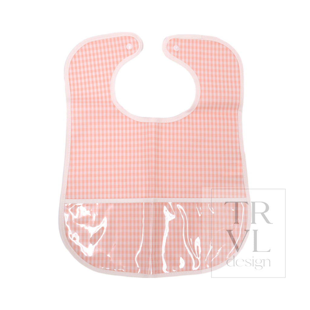 TRVL Clean Up Bib - Gingham Taffy
