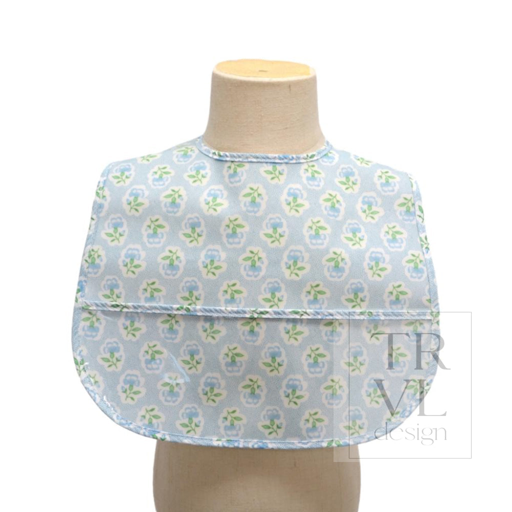 TRVL Clean Up Bib - Petite Fleur Blue