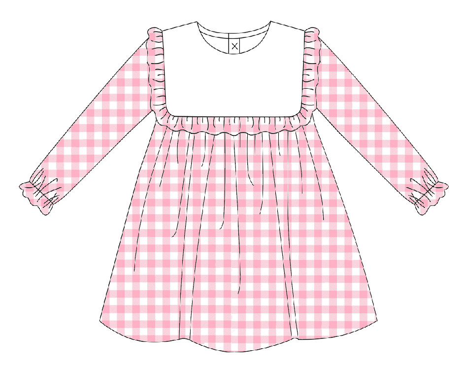 Gingham Dress - 2T / Blue