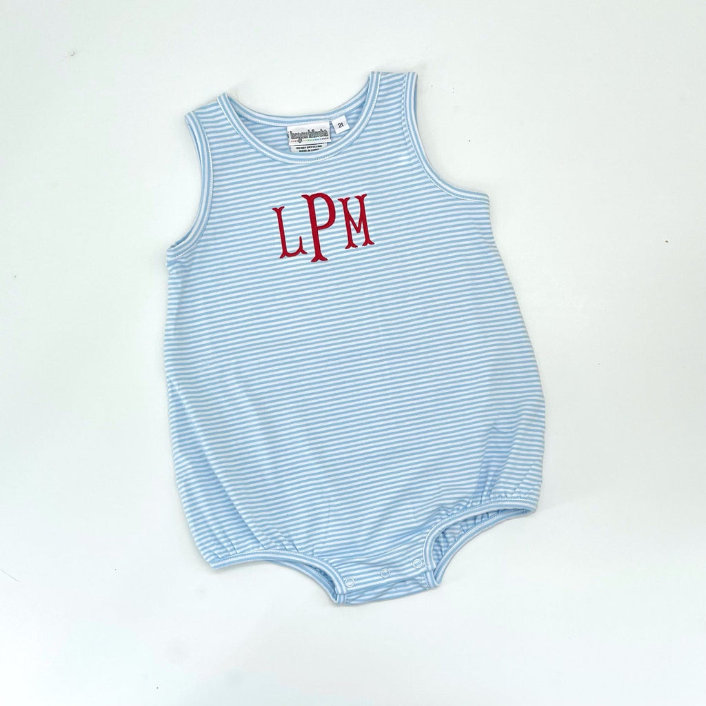 Knit stripe unisex baby bubble