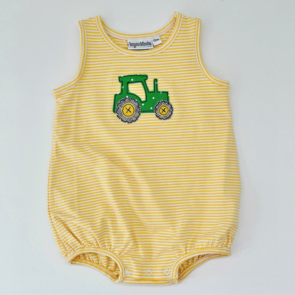 Knit stripe unisex baby bubble