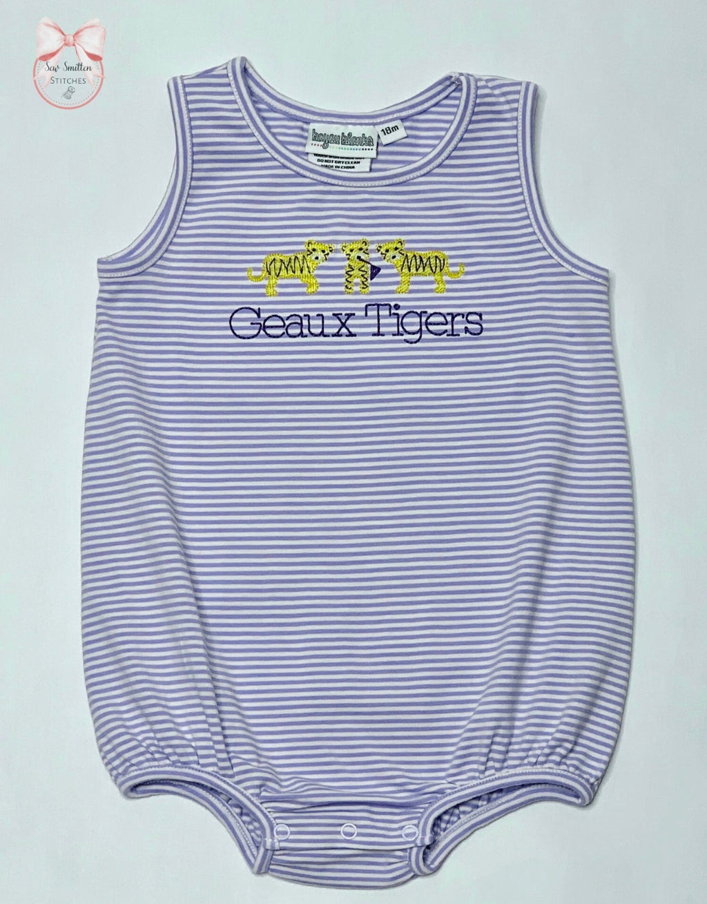 Knit stripe unisex baby bubble