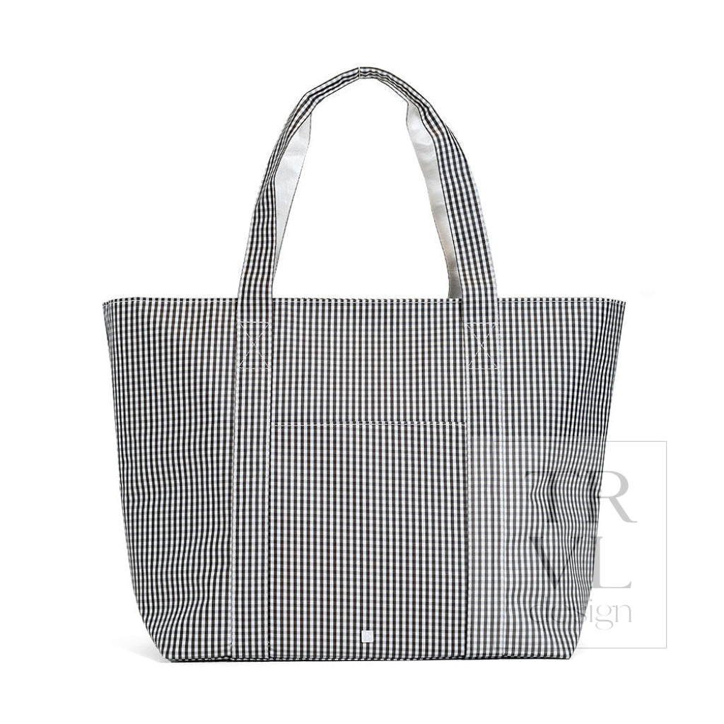 TRVL Jumbo Tote - Gingham Black