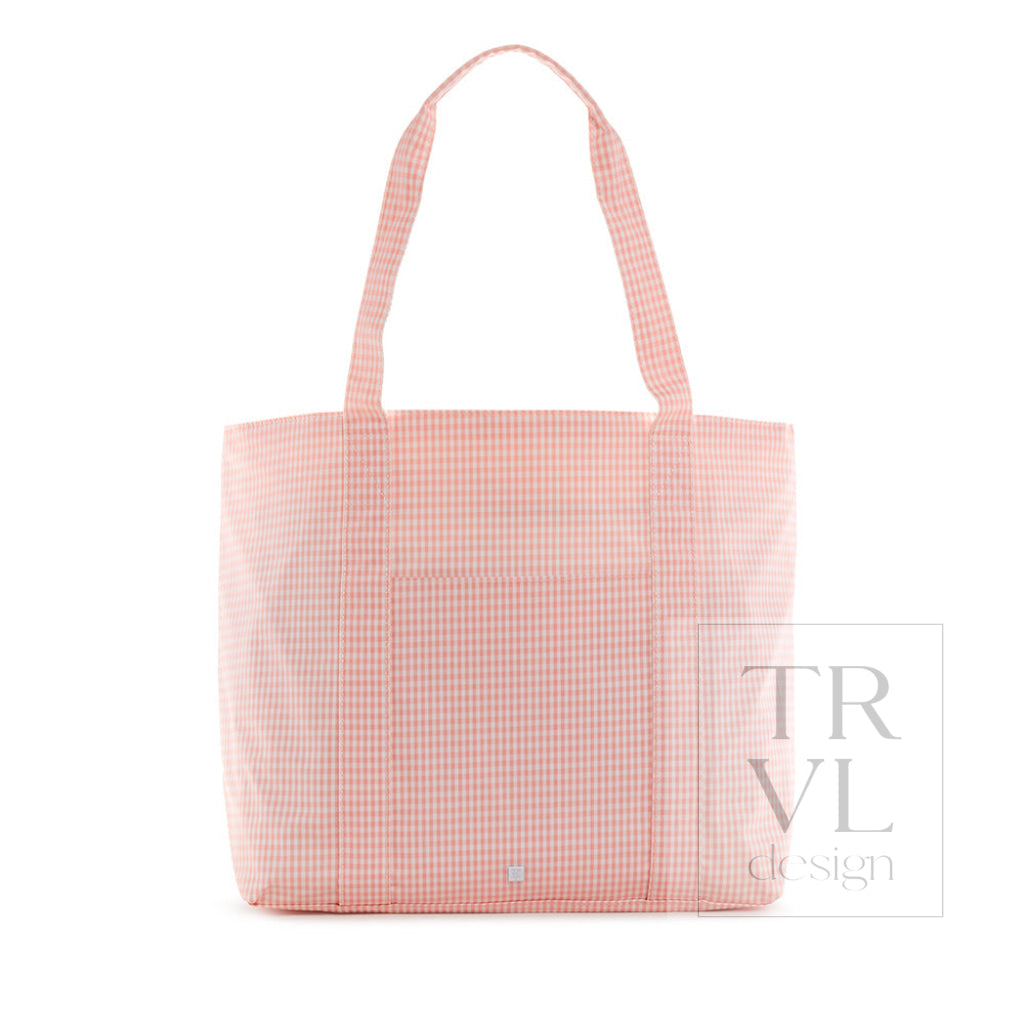 TRVL Jumbo Tote - Gingham Taffy