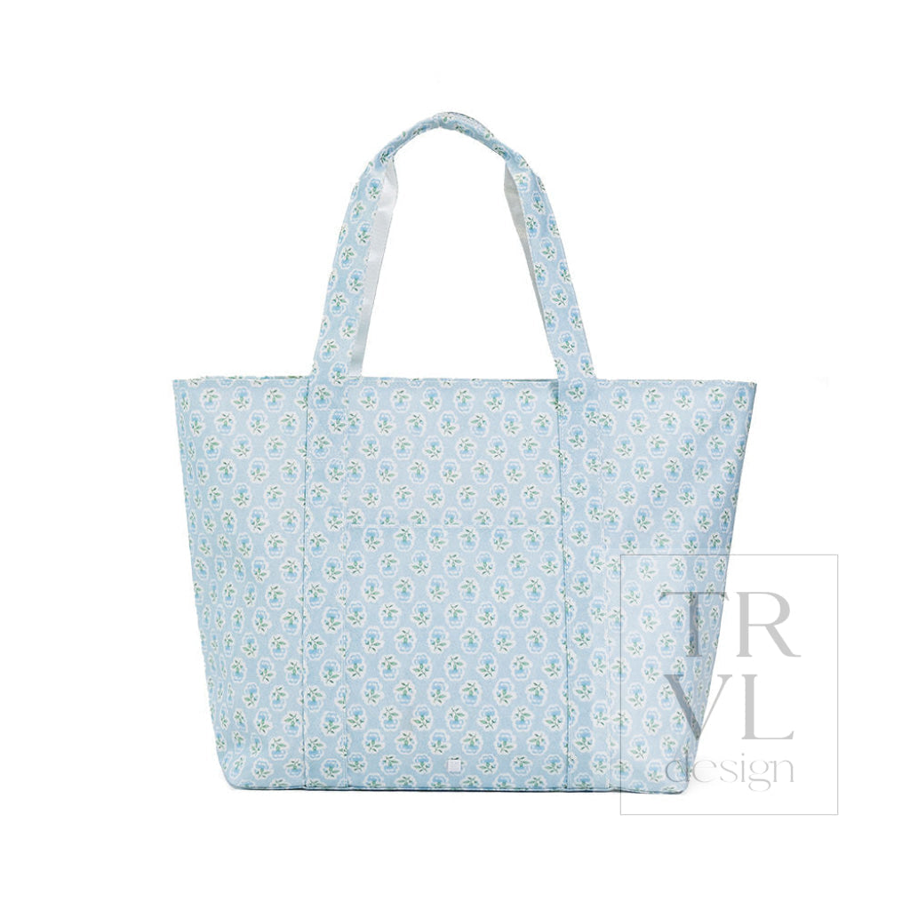TRVL Jumbo Tote - Petite Fleur Blue