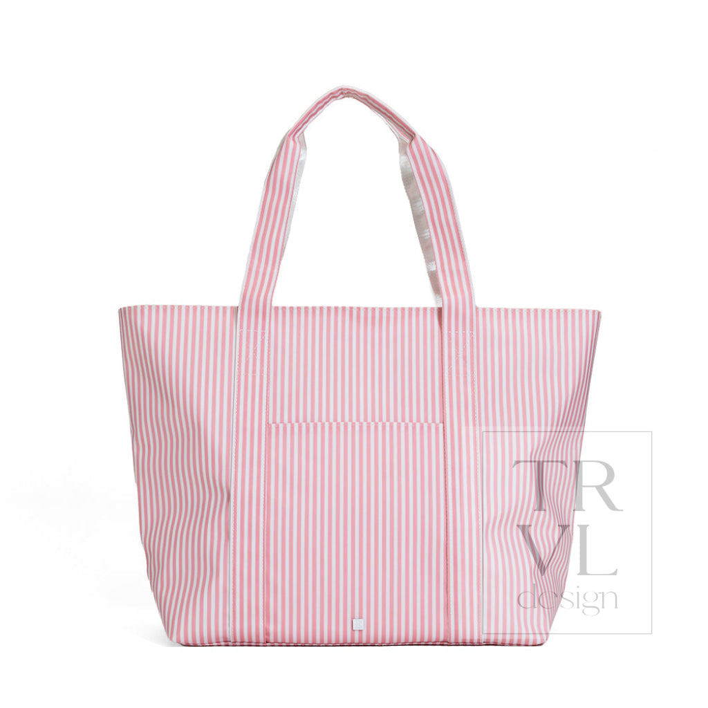 TRVL Jumbo Tote - Pimlico Stripe Dusty Rose