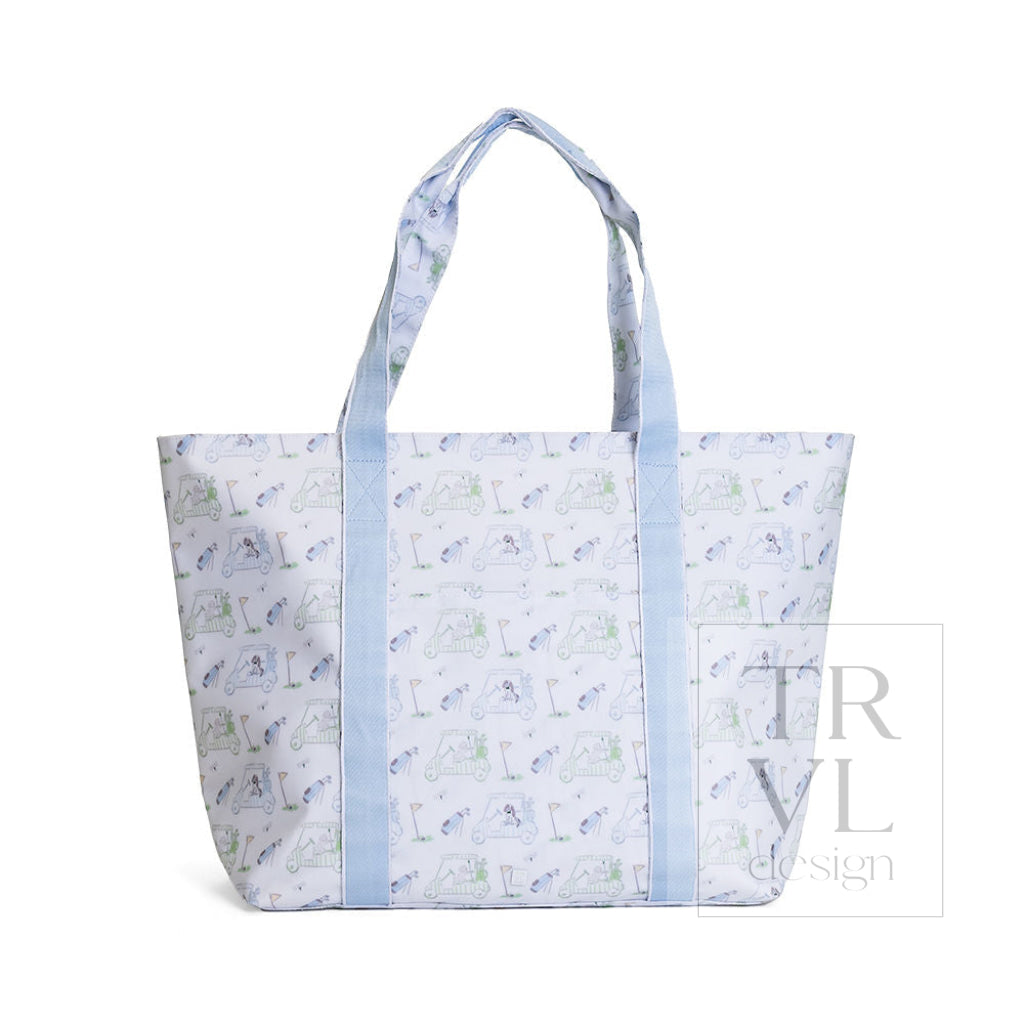TRVL Jumbo Tote - Putt Putt Blue