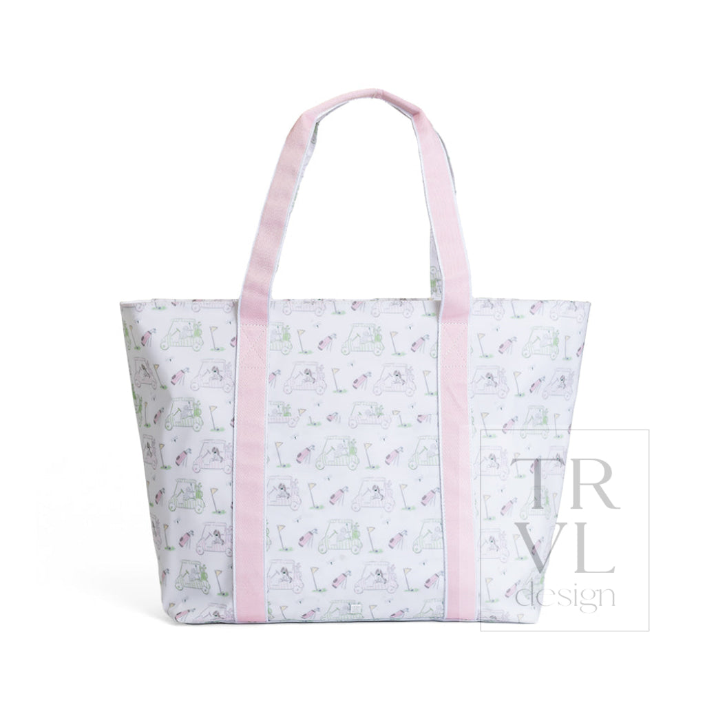 TRVL Jumbo Tote - Putt Putt Pink