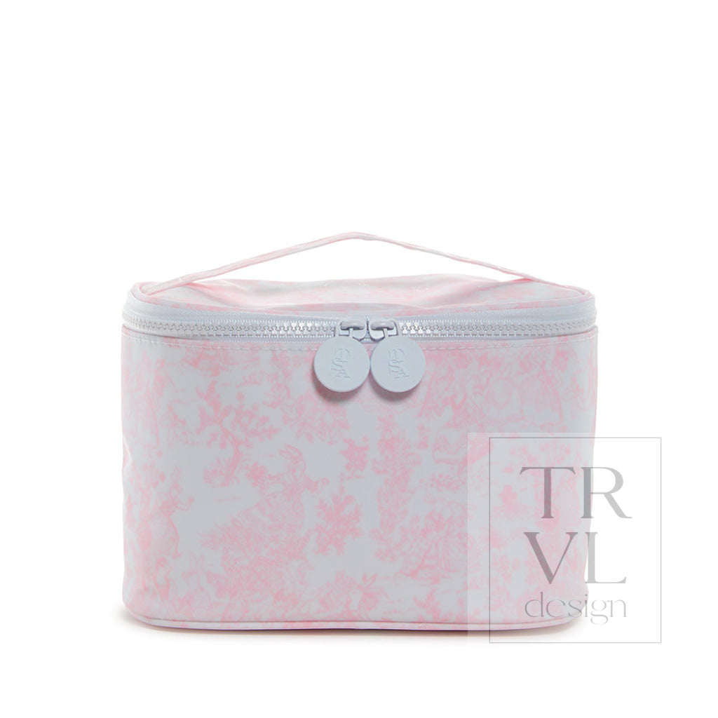 TRVL Kit Case - Bunny Toile Pink