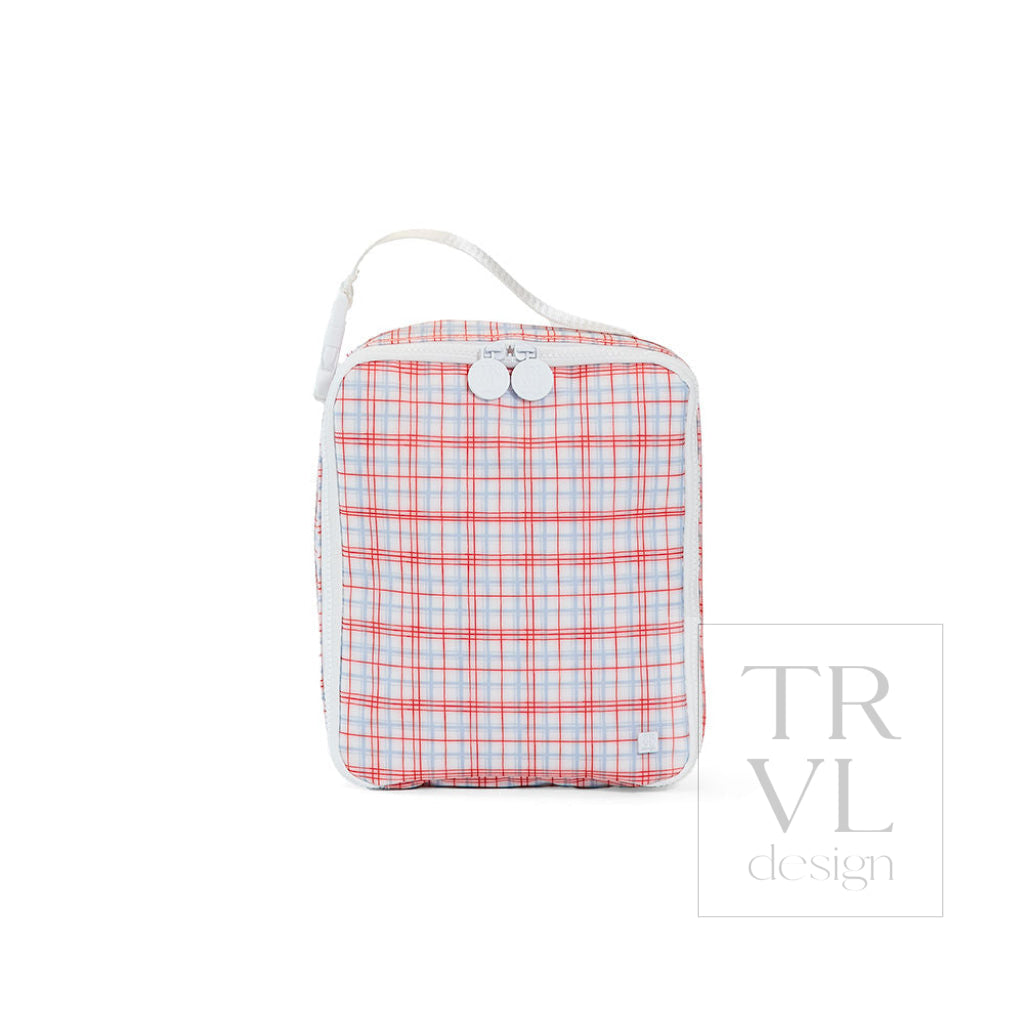 TRVL Lunch Box - Classic Plaid Red