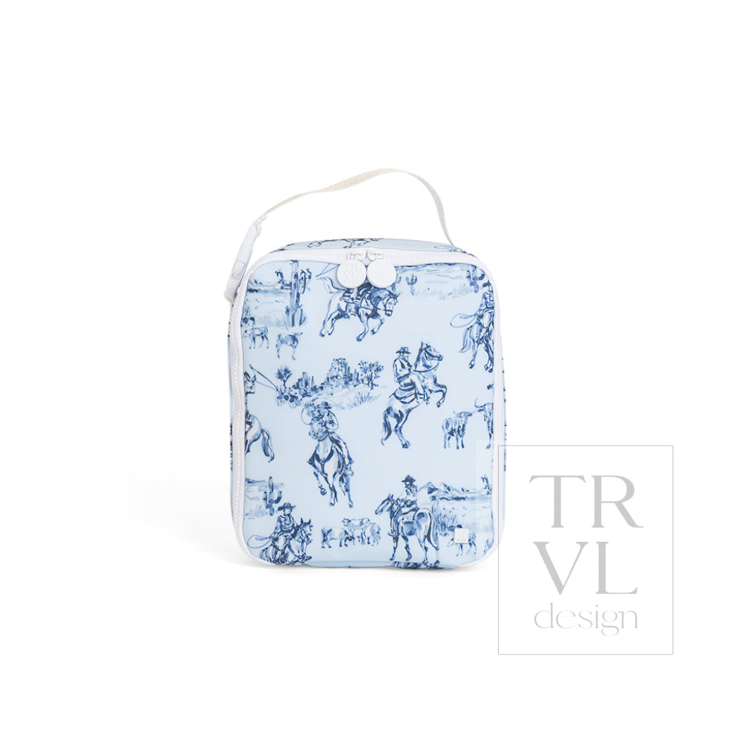 TRVL Lunch Box - Cowboy Toile