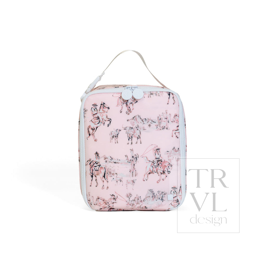 TRVL Lunch Box - Cowgirl Toile