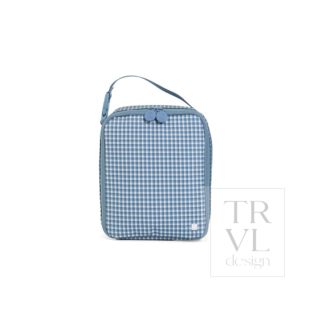 TRVL Lunch Box - Rodeo Check Indigo