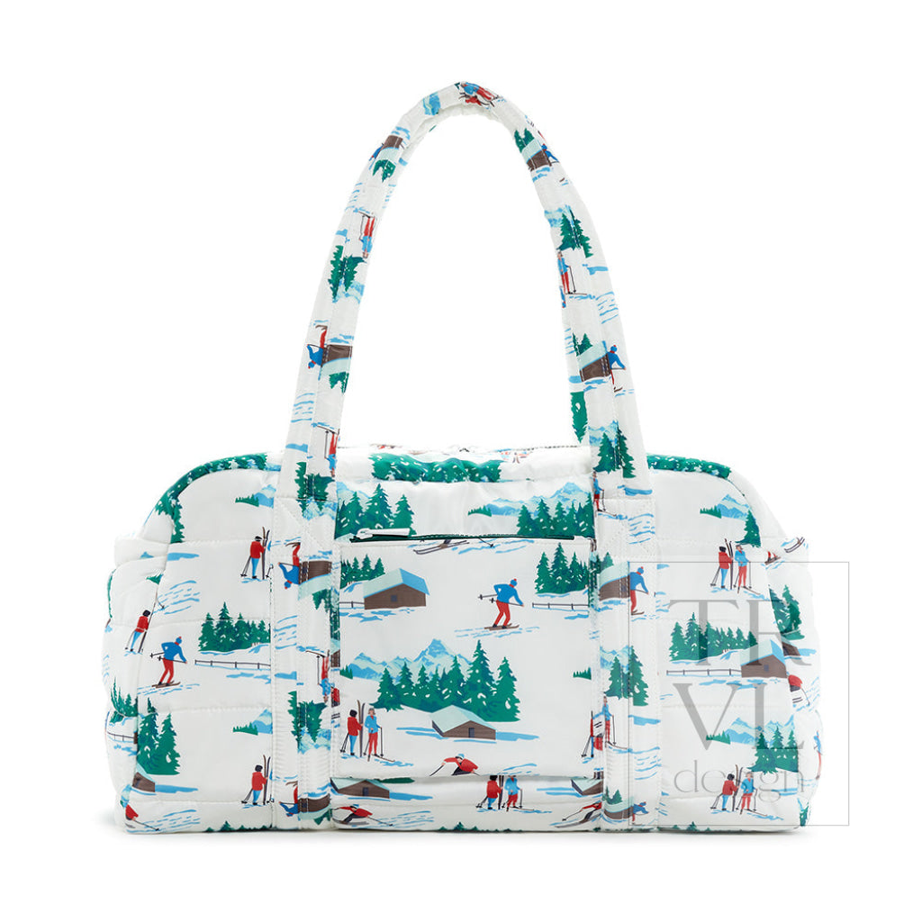 TRVL Grande Quilted Duffel - Hit The Slopes