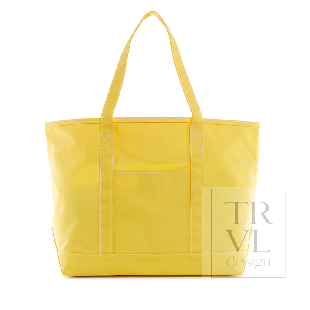 TRVL Coated Canvas Maxi Tote - Daffodil