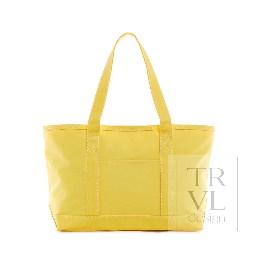 Coated Canvas Medium Tote - Daffodil Yellow