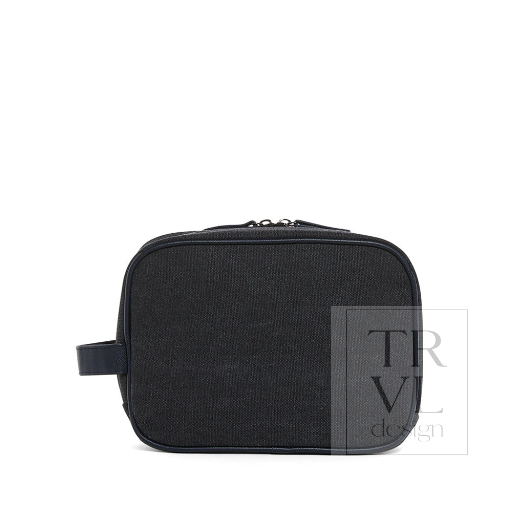TRVL Men'S Kit Case - Toiletry Bag Coated Canvas Indigo