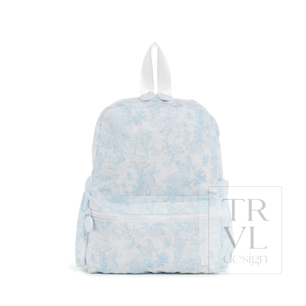 TRVL Mini Backpack - Bunny Toile Blue
