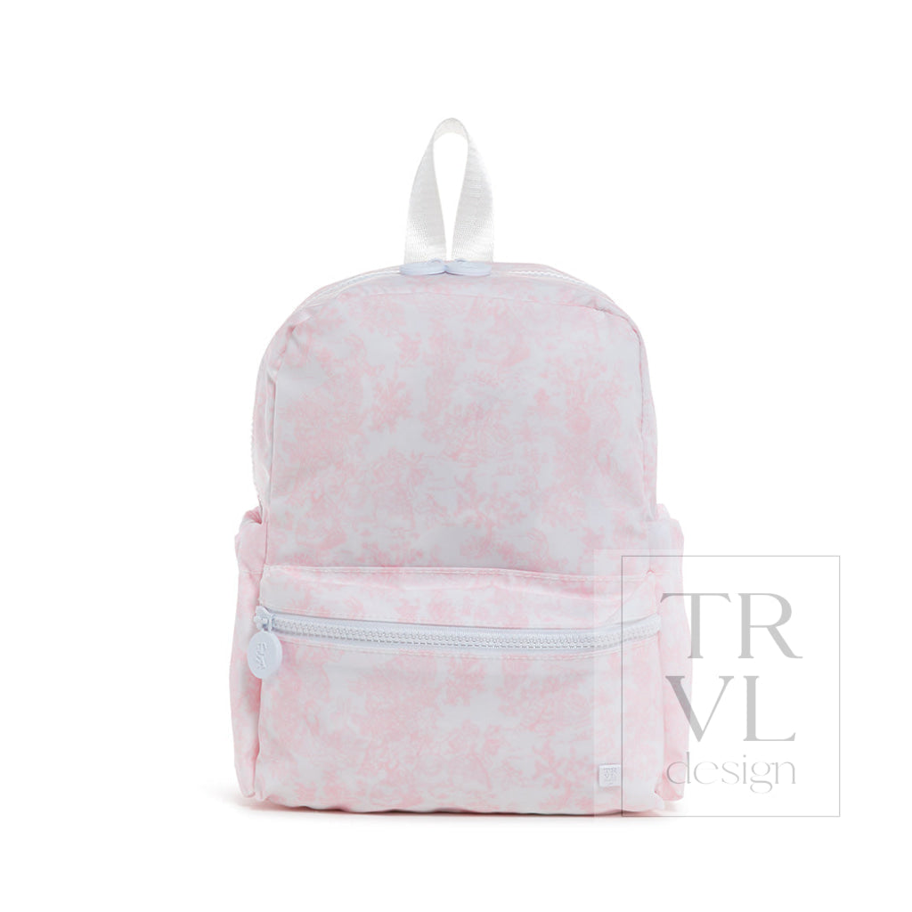 TRVL Mini Backpack - Bunny Toile Pink