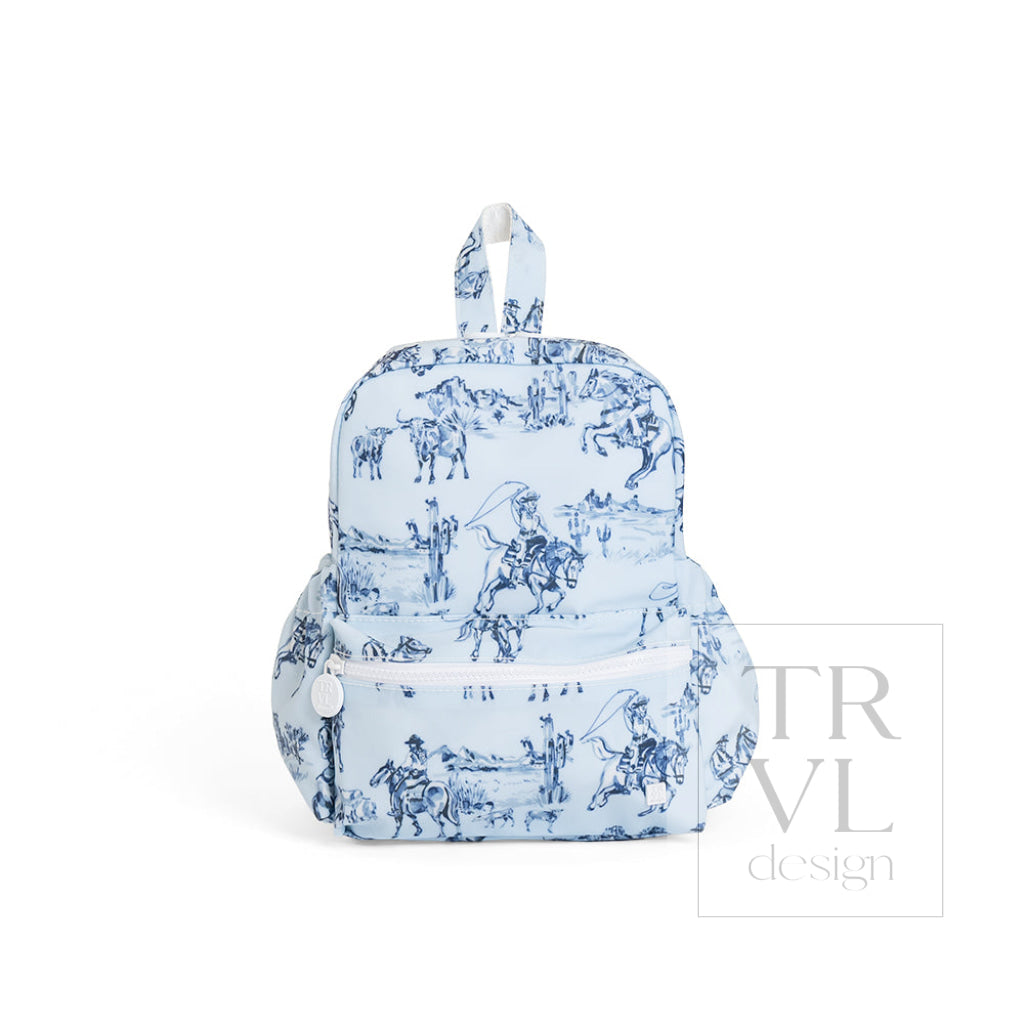 TRVL Mini Backpack - Cowboy Toile