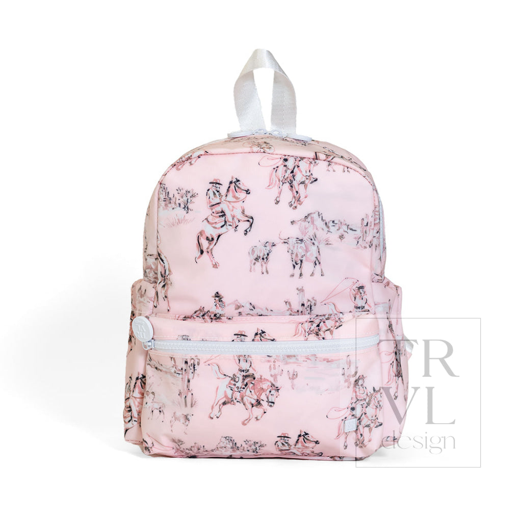 TRVL Mini Backpack - Cowgirl Toile