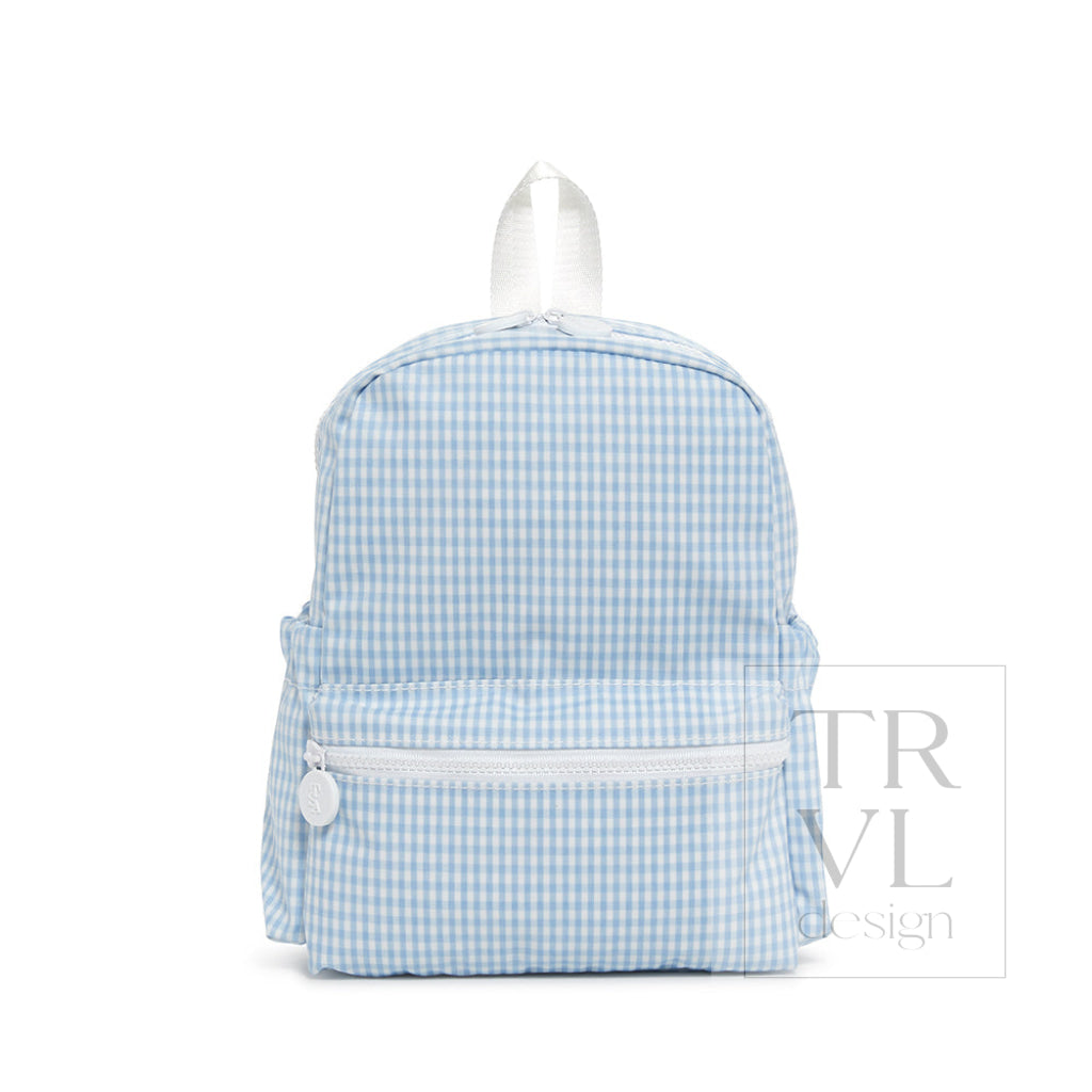 TRVL Mini Backpack - Gingham Mist