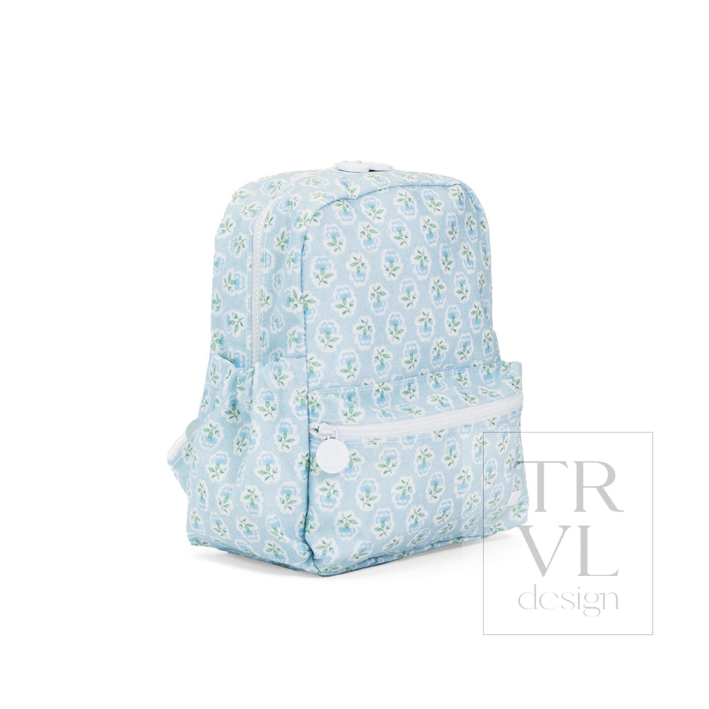 TRVL Mini Backpack - Petite Fleur Blue