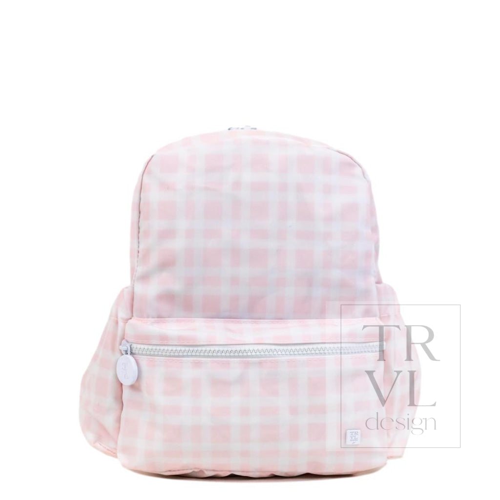 TRVL Mini Backpack - Pimlico Plaid Pink