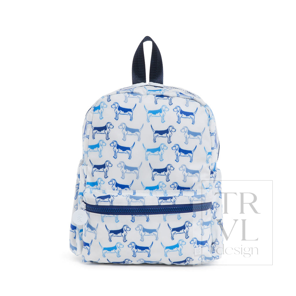 TRVL Mini Backpack - Puppy Love Blue
