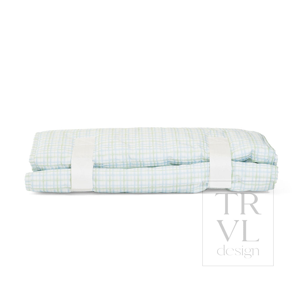 TRVL Nap Mat - Classic Plaid Green
