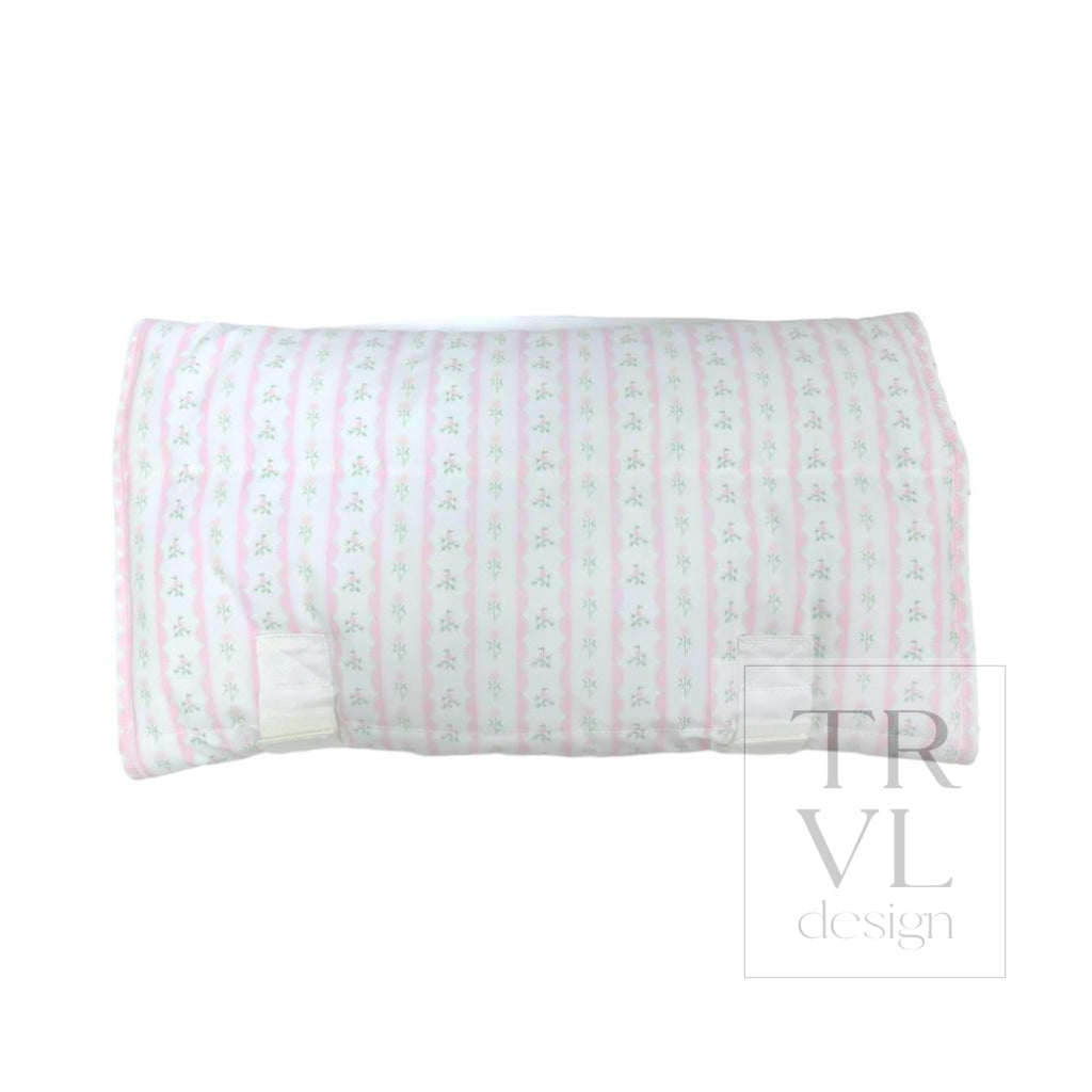 TRVL Nap Mat - Ribbon Floral Pink