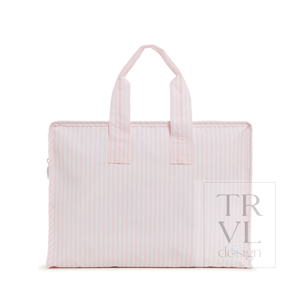 TRVL Overnite Tote - Pimlico Stripe Pink
